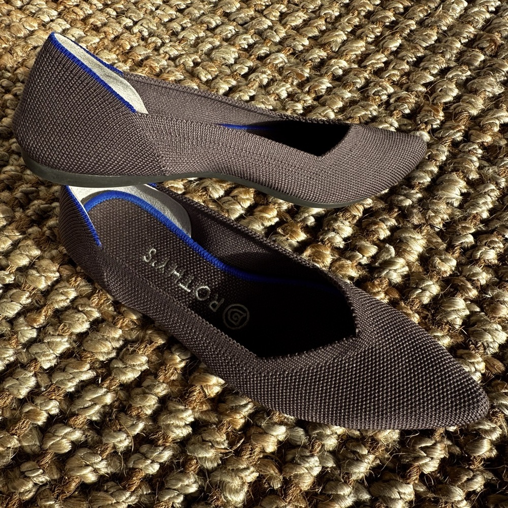 Rothy’s The Point Flat in Mink Size 7.5 (Retired color)